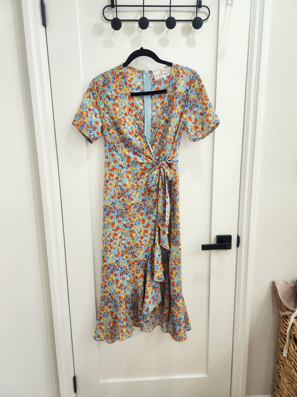Pink Martini Floral Wrap Midi Dress